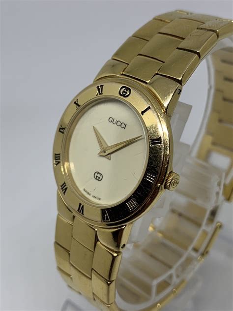 gucci watch 18k gold|Gucci gold watch women's.